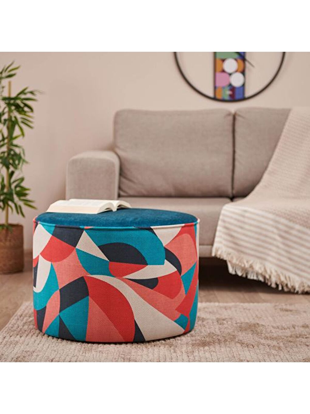 Karışık Efes Puf - Renkli