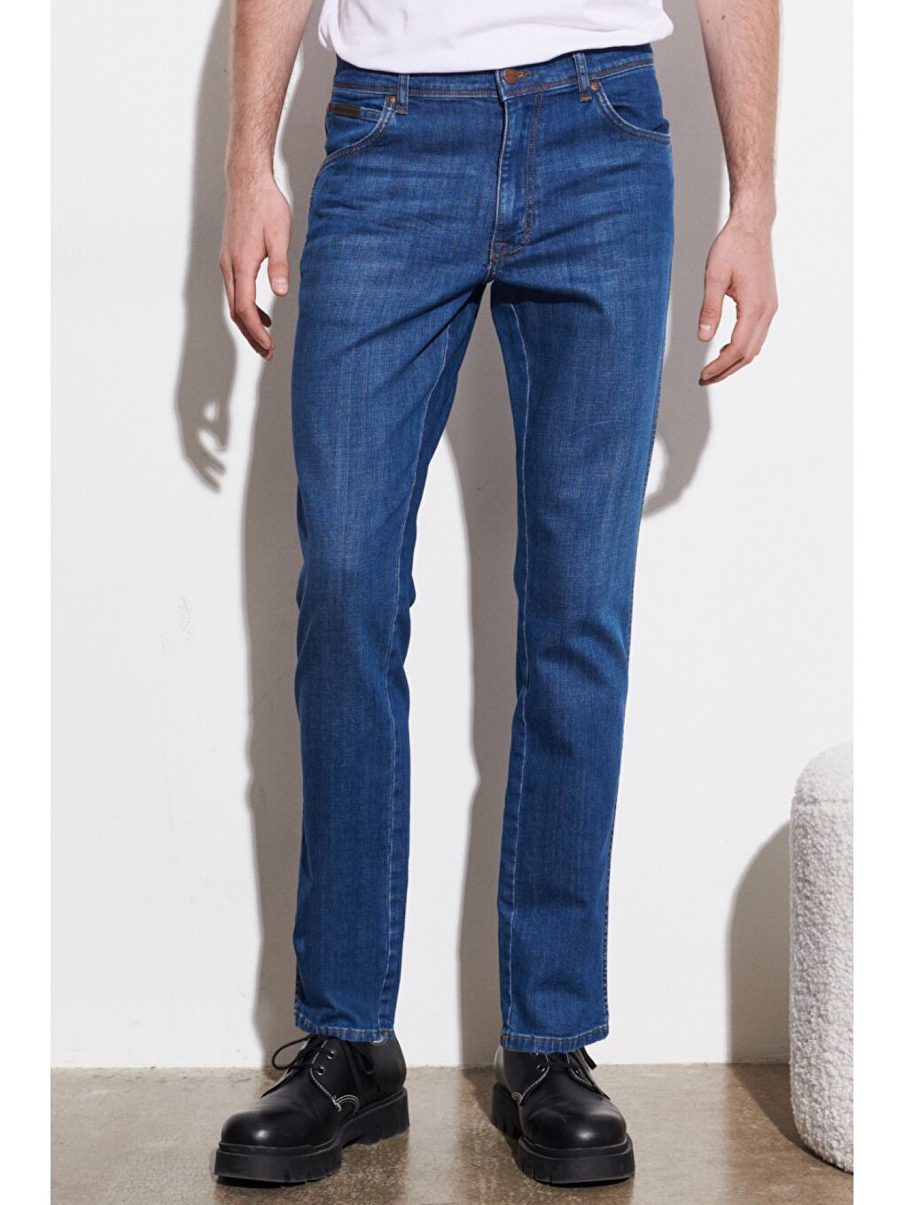 Texas Regular Tapered Fit Düşük Bel Mavi Esnek Jean Pantolon