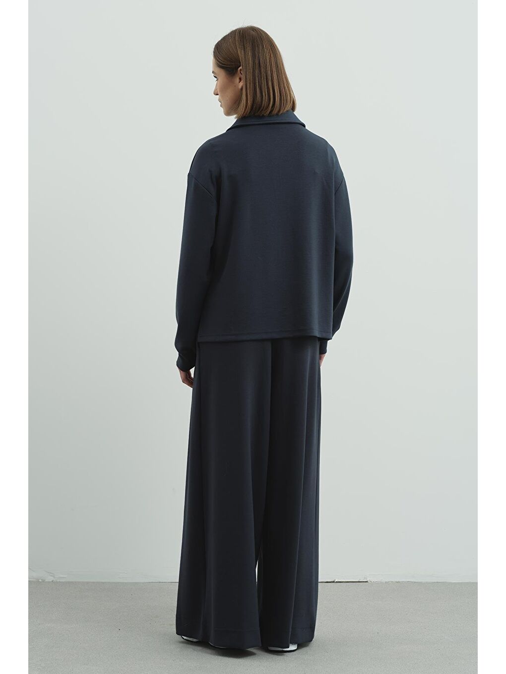 Gri Pure Touch Fermuarlı Sweat Füme-5