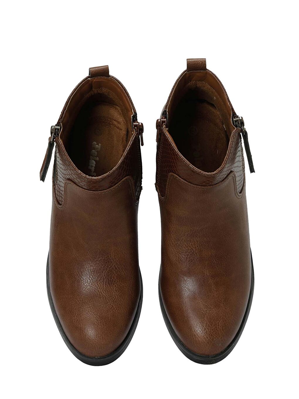 Kahverengi 166609.Z4PR Taba Kadın Dolgu Topuk Bot-3