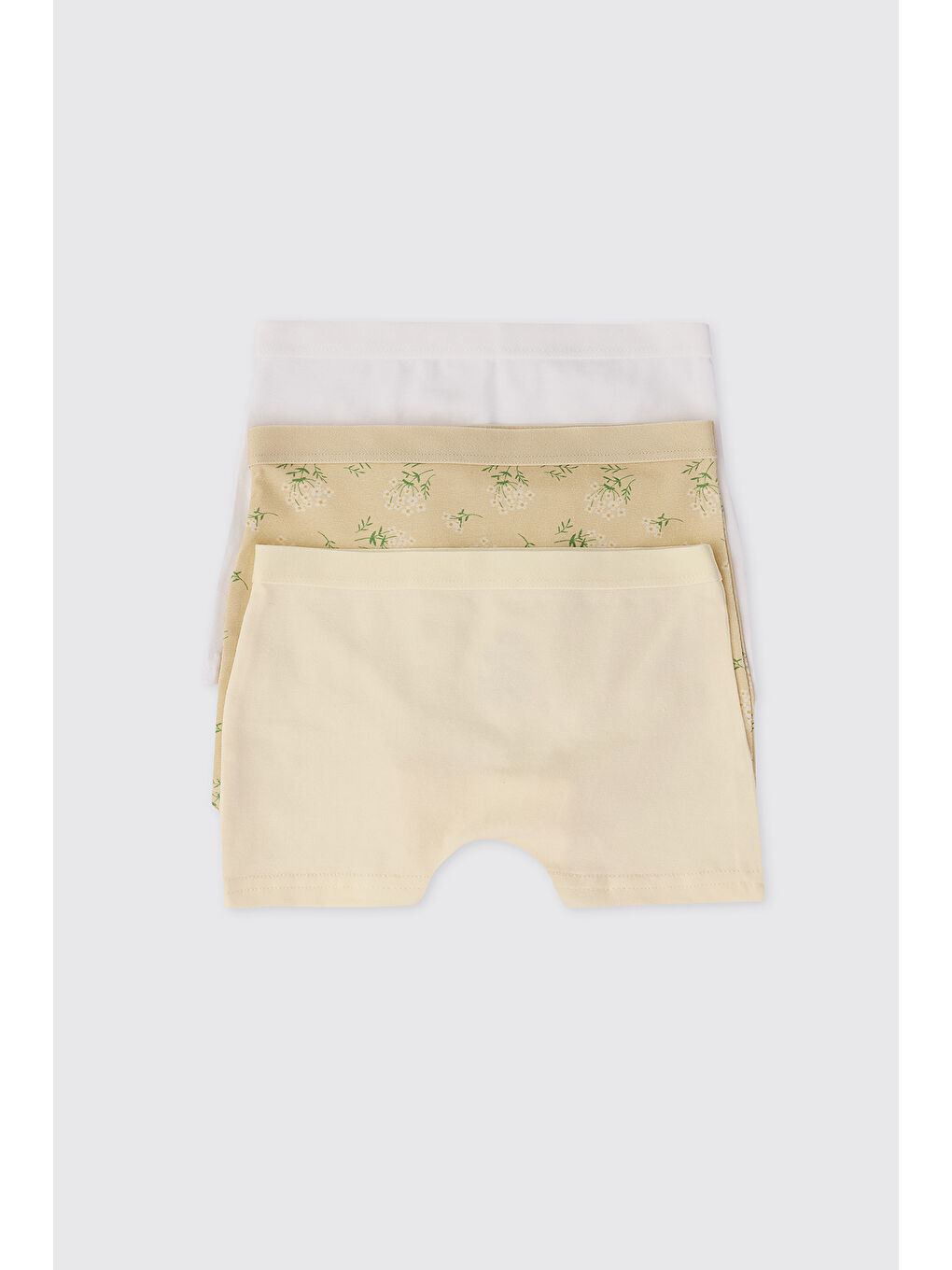 Kız Çocuk Sarı 3'lü Boxer Seti