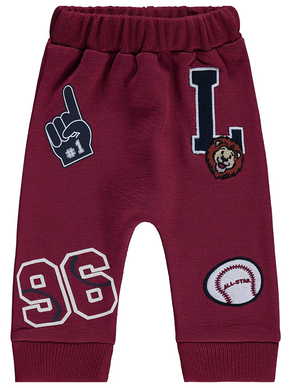 Baby Baskılı 6-18 Ay Eşofman Altı - Bordo