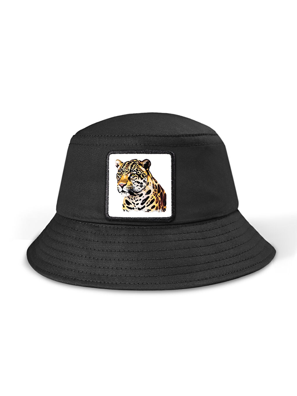 BlackBörk Beyaz Bucket Panter - 10 Kod Logolu Siyah Unisex Şapka (CAP)