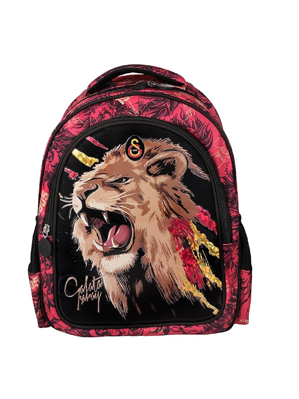 2 Bölmeli Kükreyen Aslan Okul Sırt Çantası Çantası+Kalemlik-1