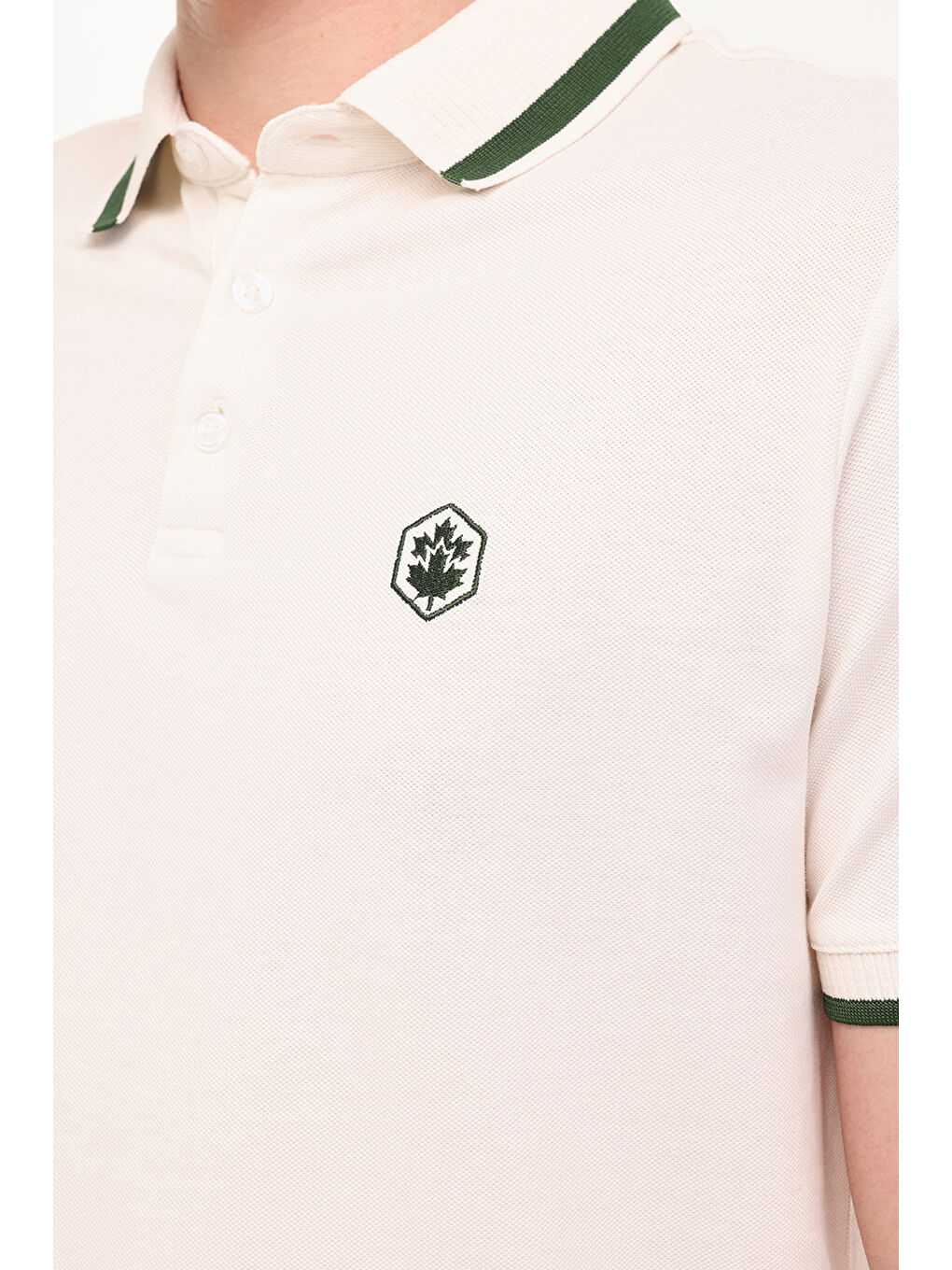 MB BTS203 POLO TSH 5FX Beyaz Erkek Kısa Kol T-Shirt-3