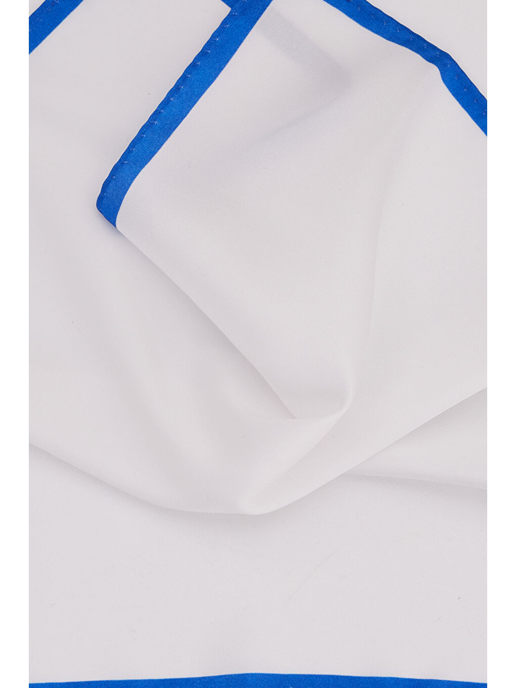 Erkek Beyaz-Saks Desenli Mendil-2