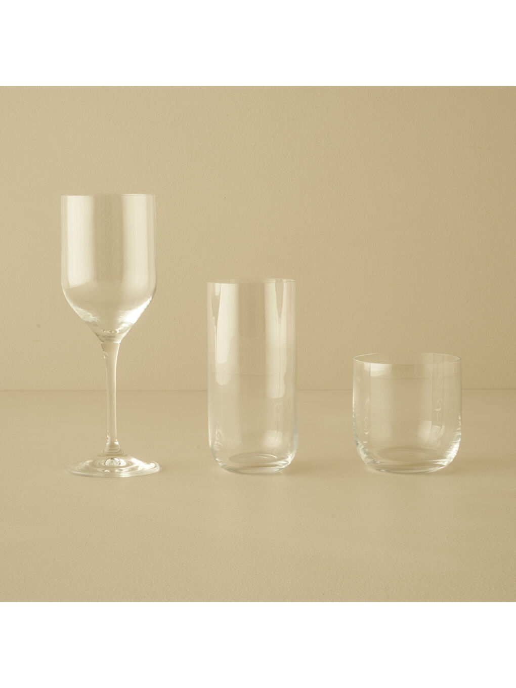 Bej Icon Bardak-Kadeh Seti 18'li Naturel
