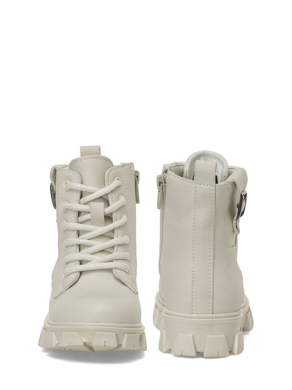 BAGES.P5PR Bej Kız Çocuk Biker Bot-4