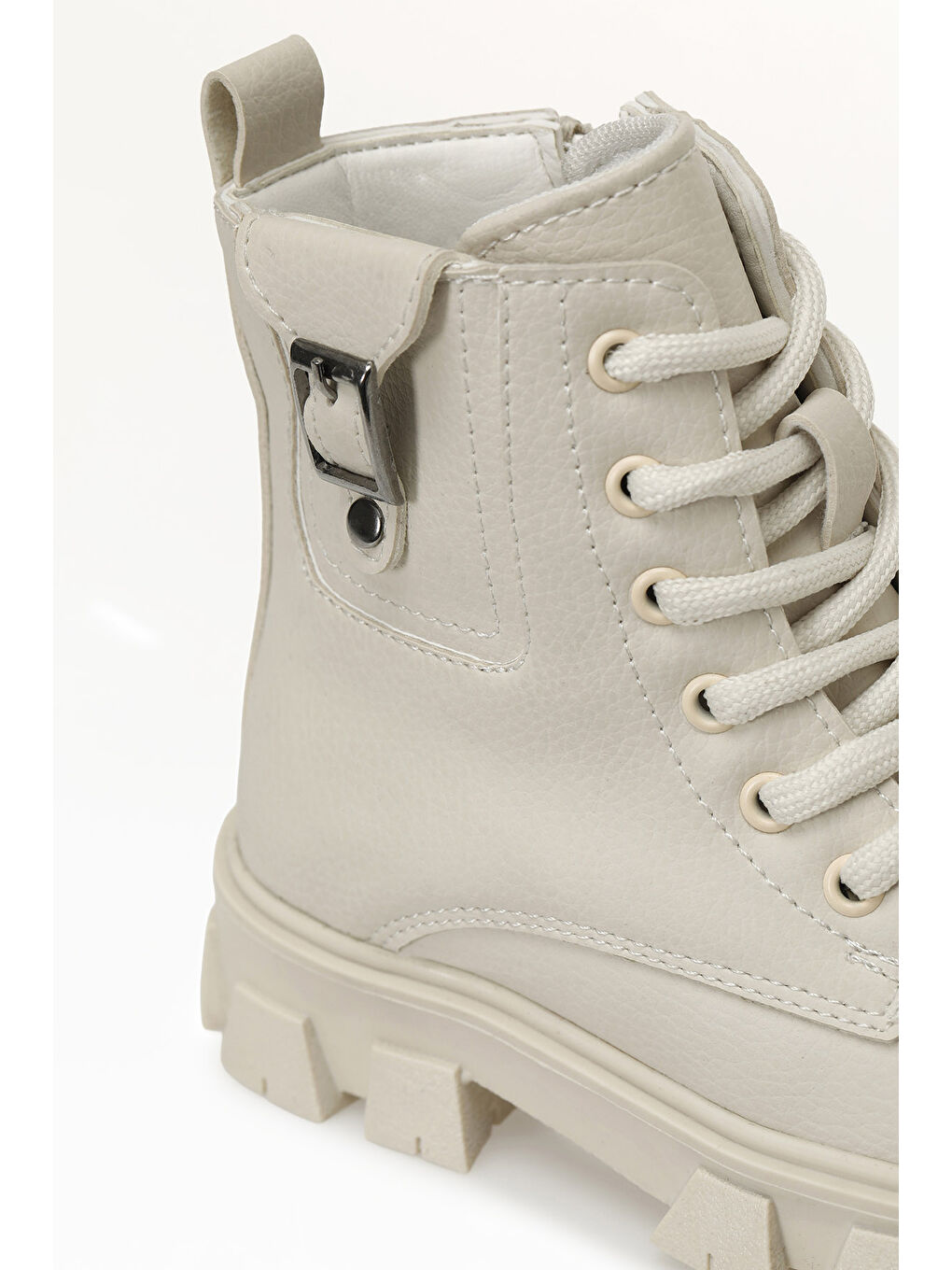 BAGES.P5PR Bej Kız Çocuk Biker Bot-6