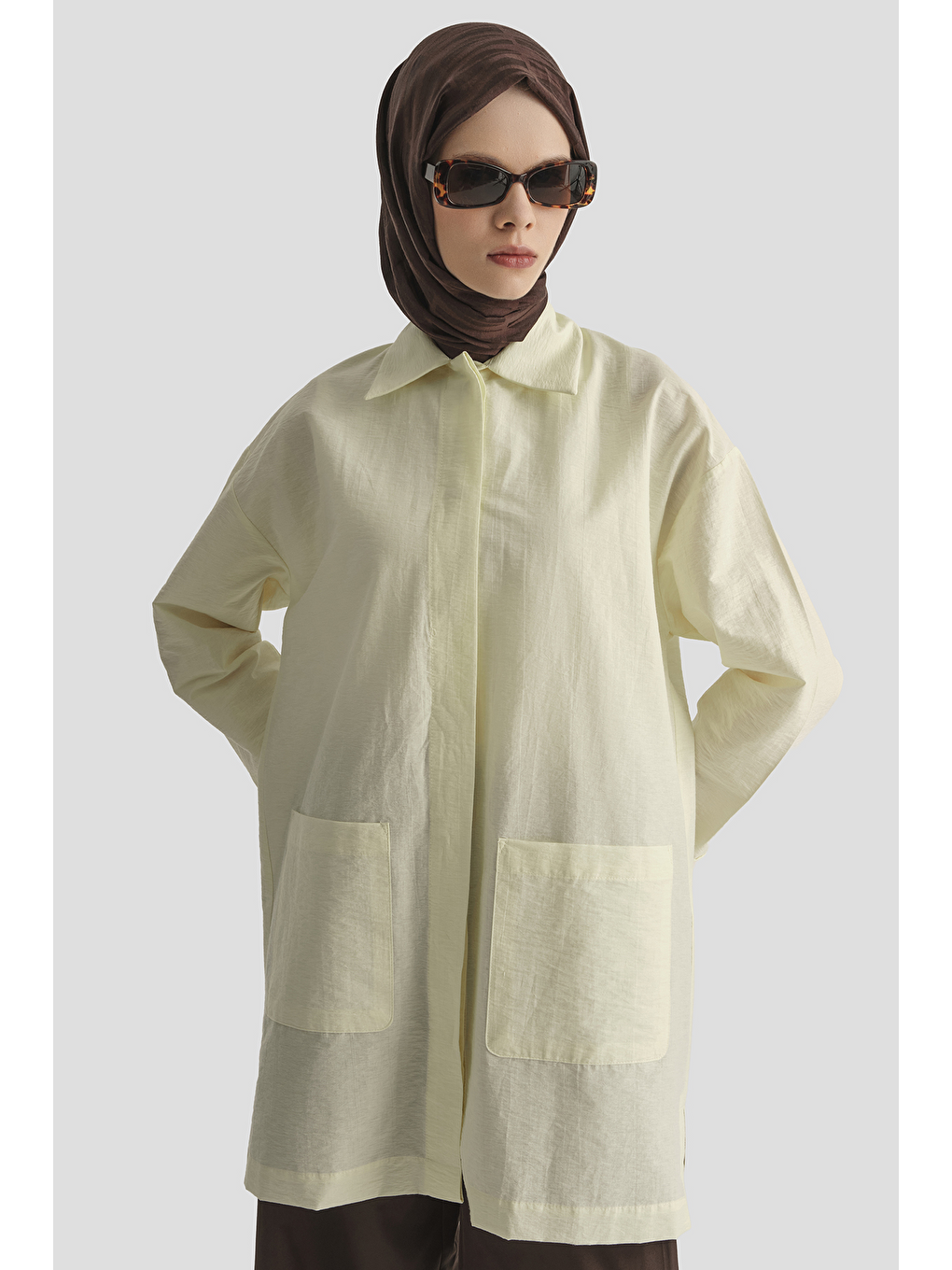 Pamuk Karışımlı Kap Açık Sarı-3