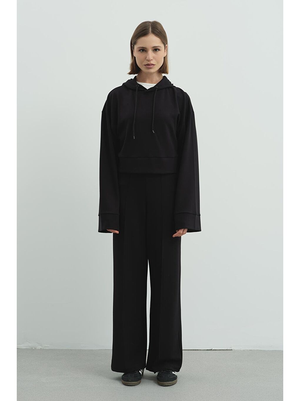 Pure Touch Kapüşonlu Sweat Siyah-1