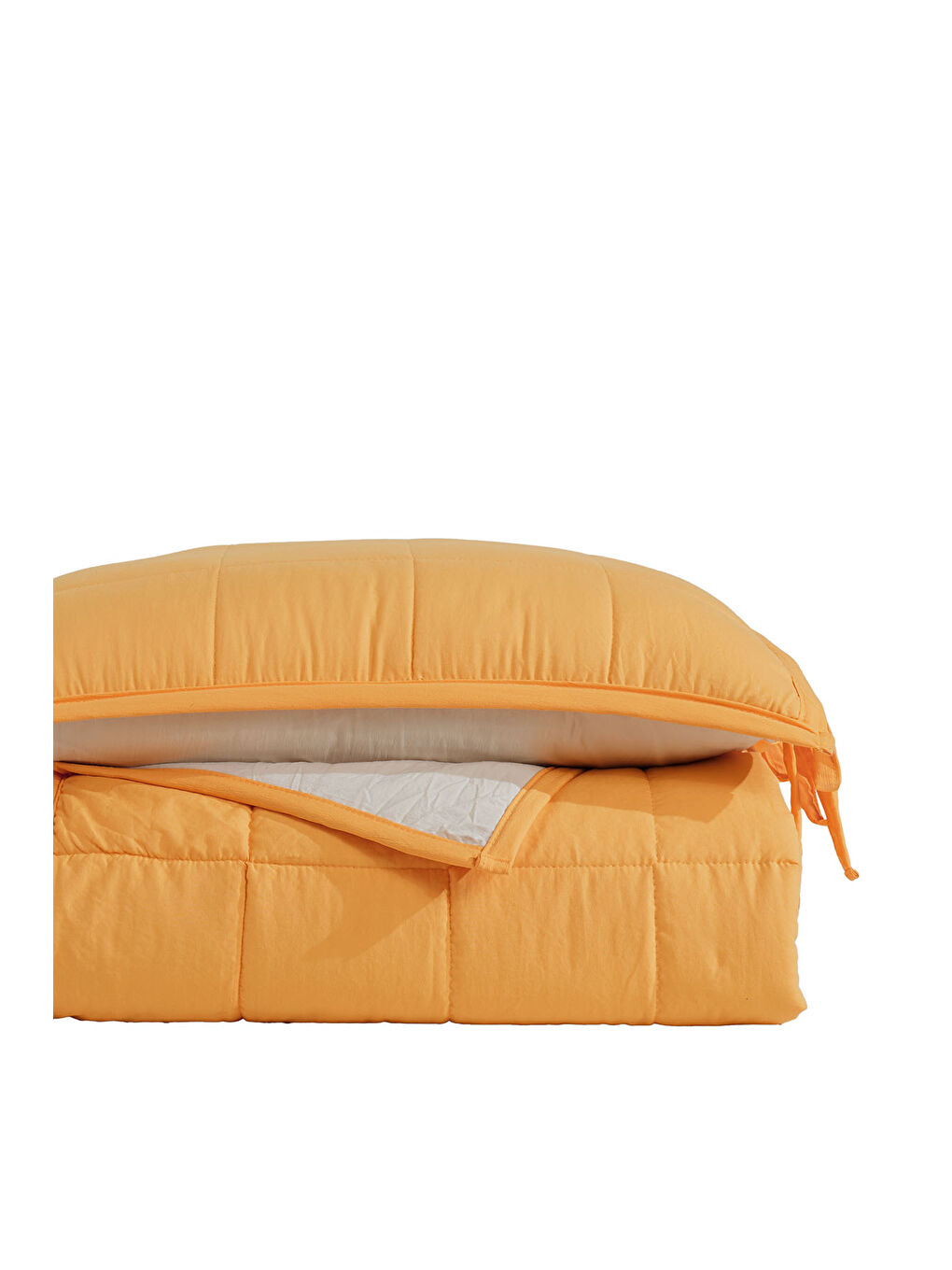 Madelyn Yatak Örtüsü Tek Kişilik 2 Parça Sarı-3