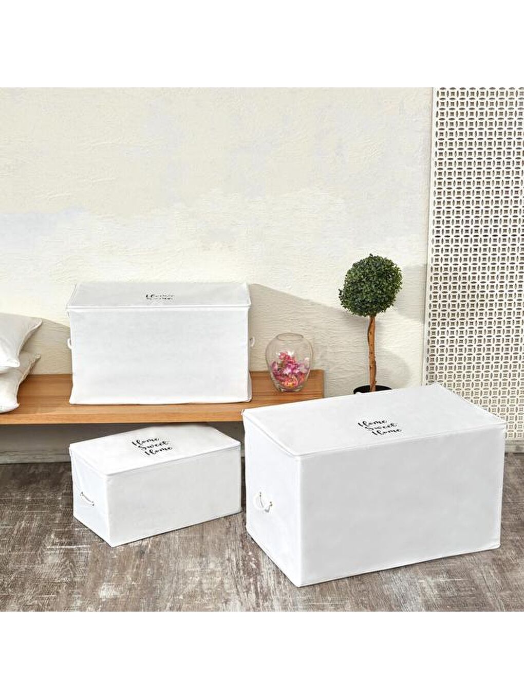 Beyaz Mega Boy Hurç - 74x46x46 cm-2