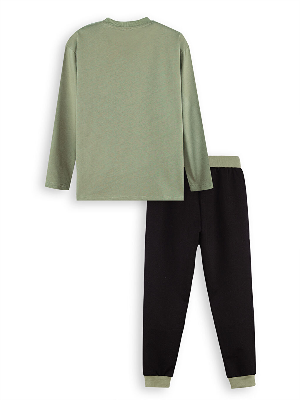 Haki Kaplan Erkek Çocuk T-shirt Pantolon Takım-3