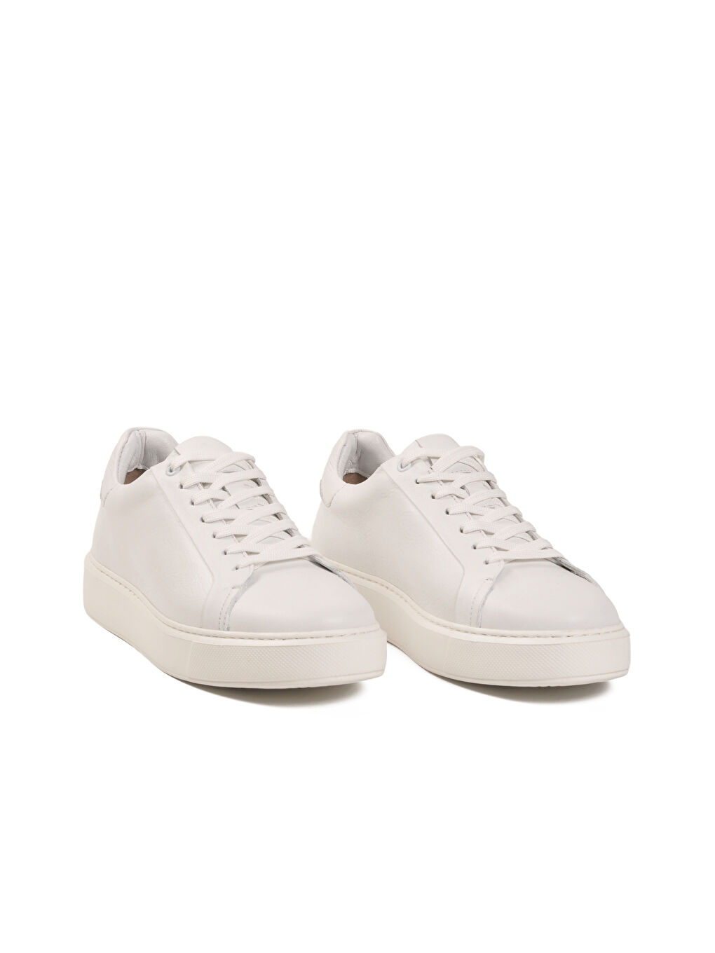 Beyaz Hakiki Deri Erkek Casual Ayakkabı 7519112 M-2