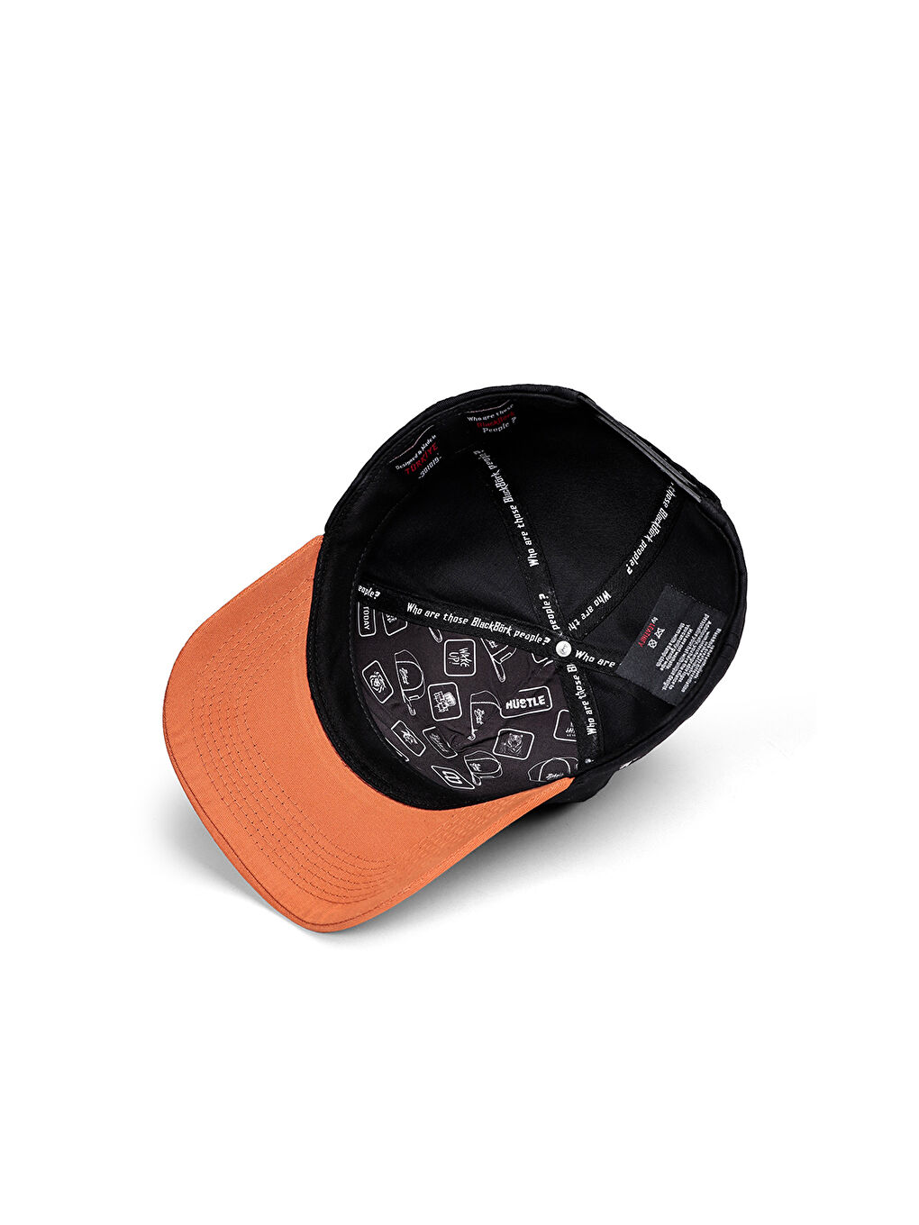 BlackBörk Turuncu V1 Baseball Baykuş - 7bs Kod Logolu Unisex Kiremit Siperli-siyah Şapka (CAP) - 2