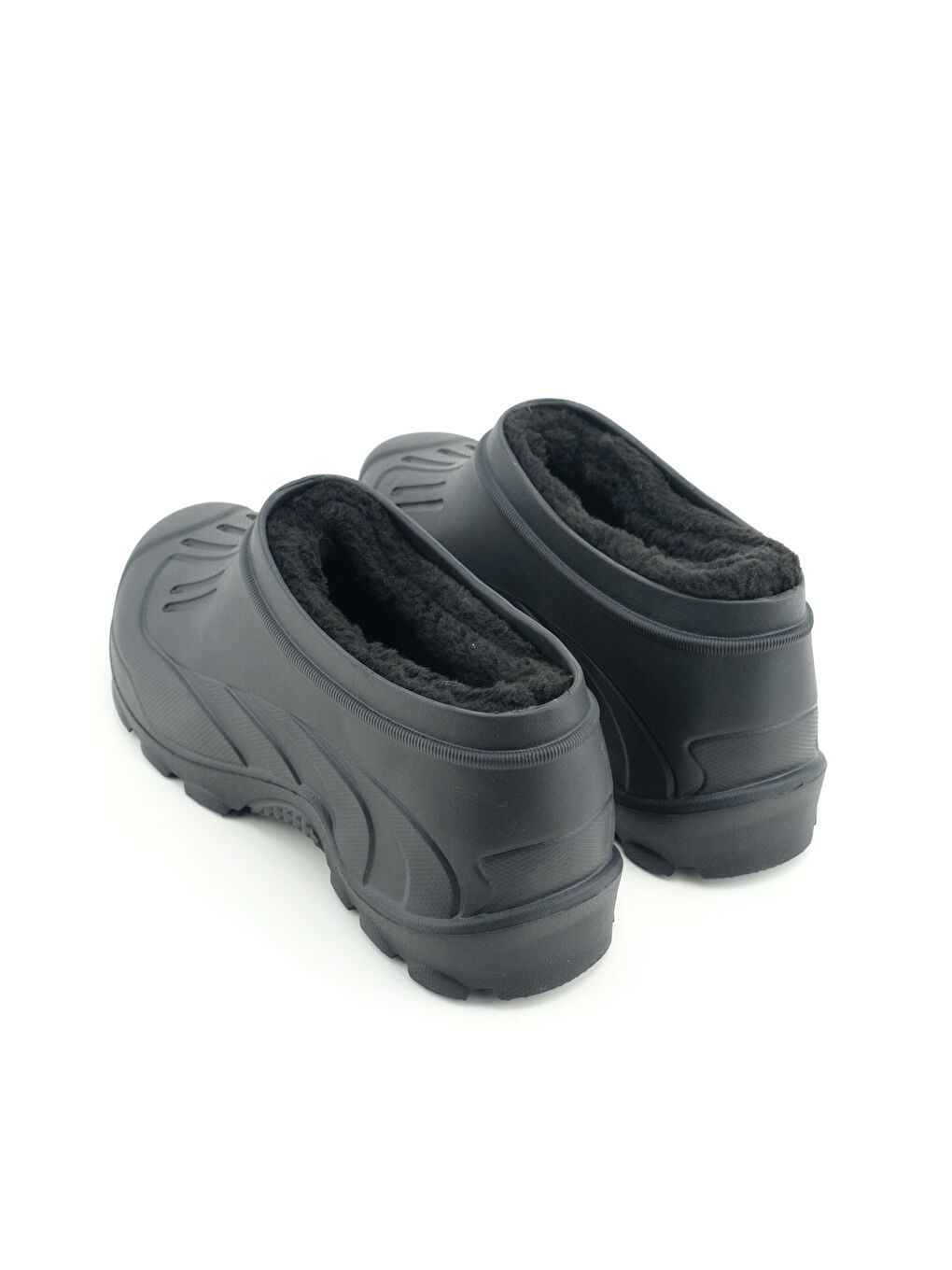 Siyah Erkek Kışlık İçi Pelüşlü Çıkarılıabilir Rahat Taban Kısa Eva Kar Bot-5