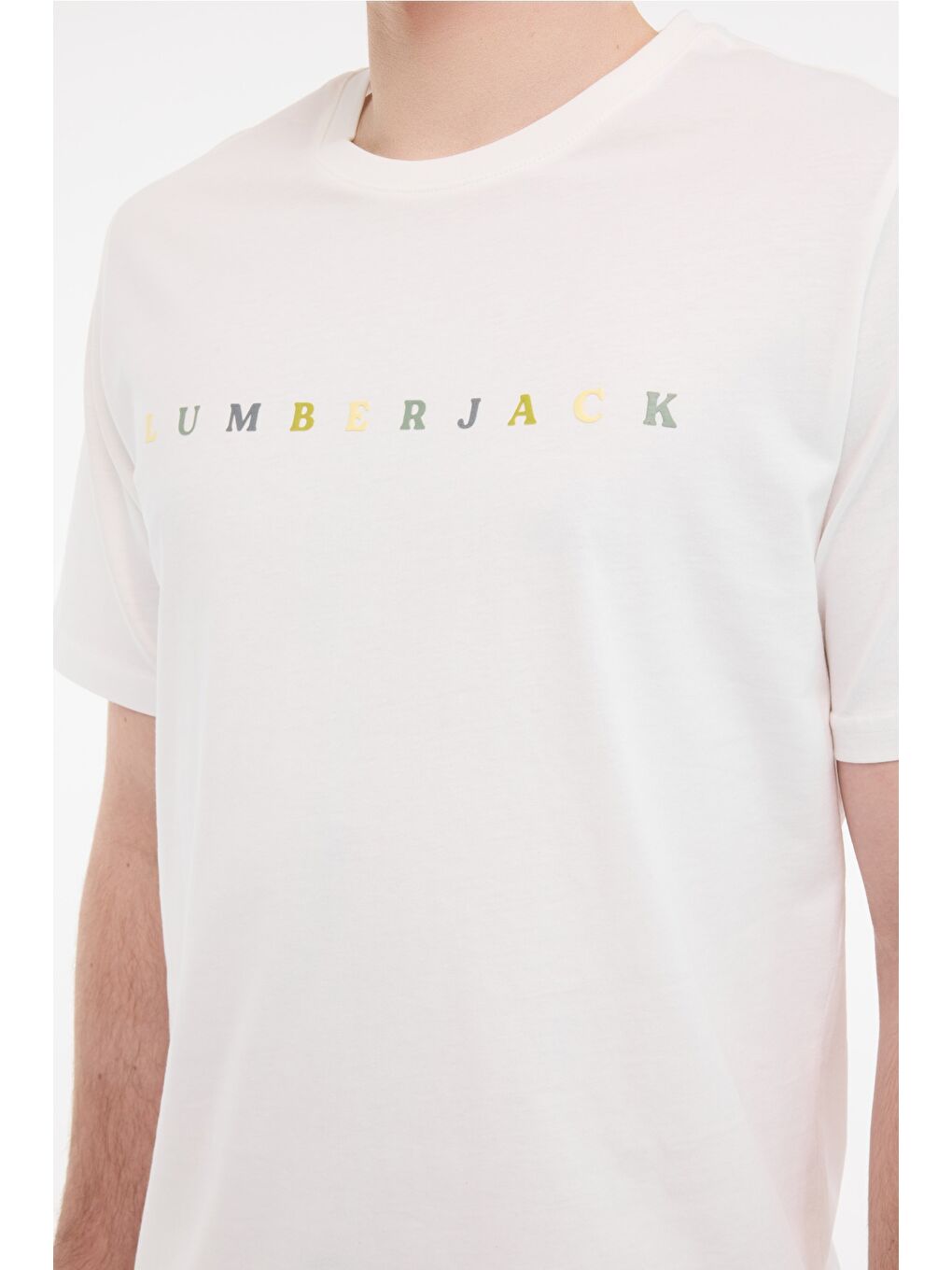 Bej ML MESUS 11URBNG2022 5FX Erkek Kısa Kol T-Shirt-3