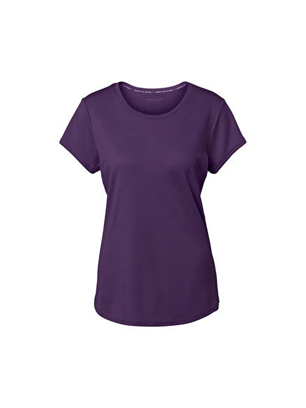 Mor Kadın Spor Üst, Kısa Kol, Lila-2