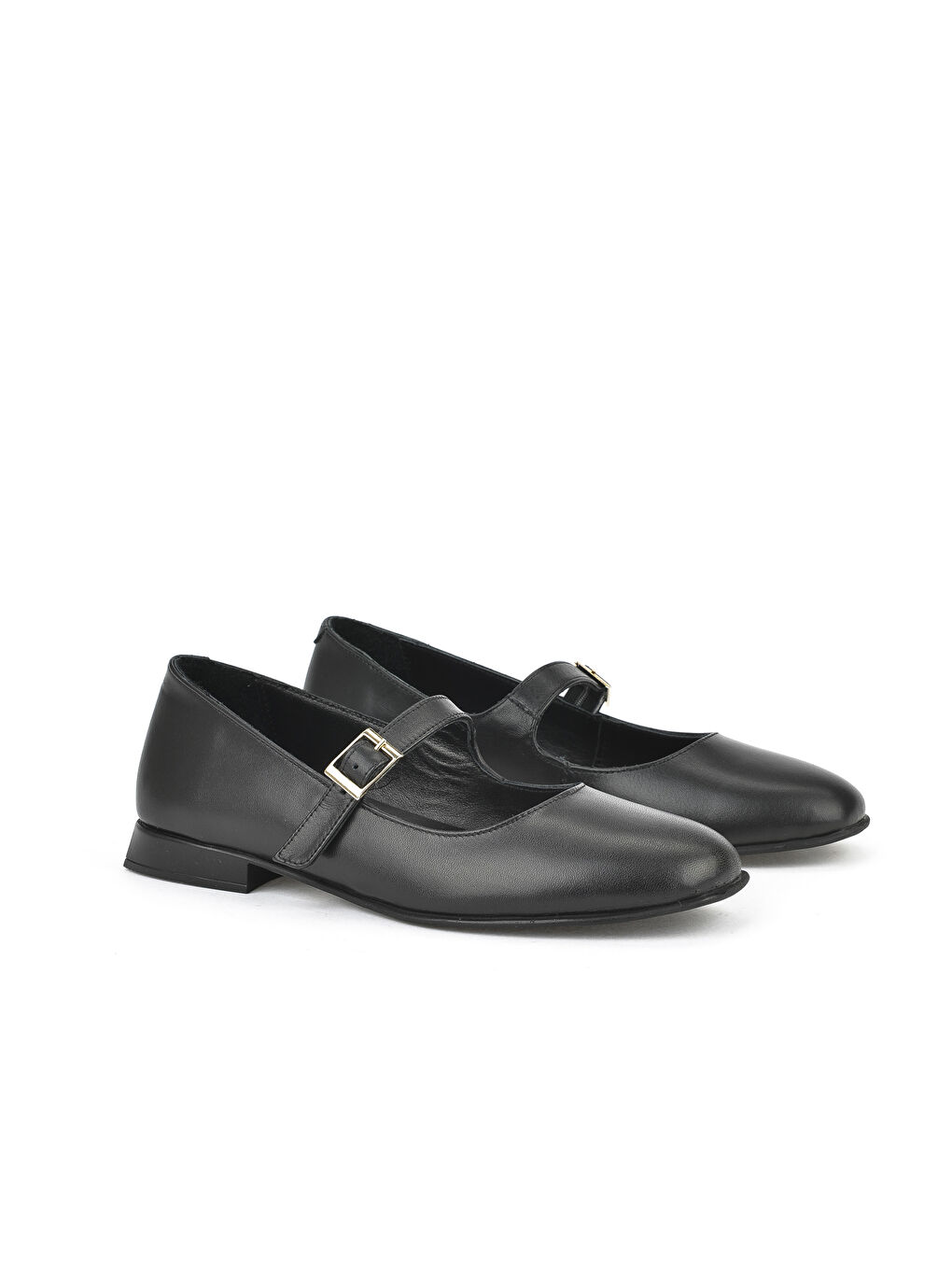 Kadın Hakiki Deri Babet 1531050Z25100780K Siyah-1