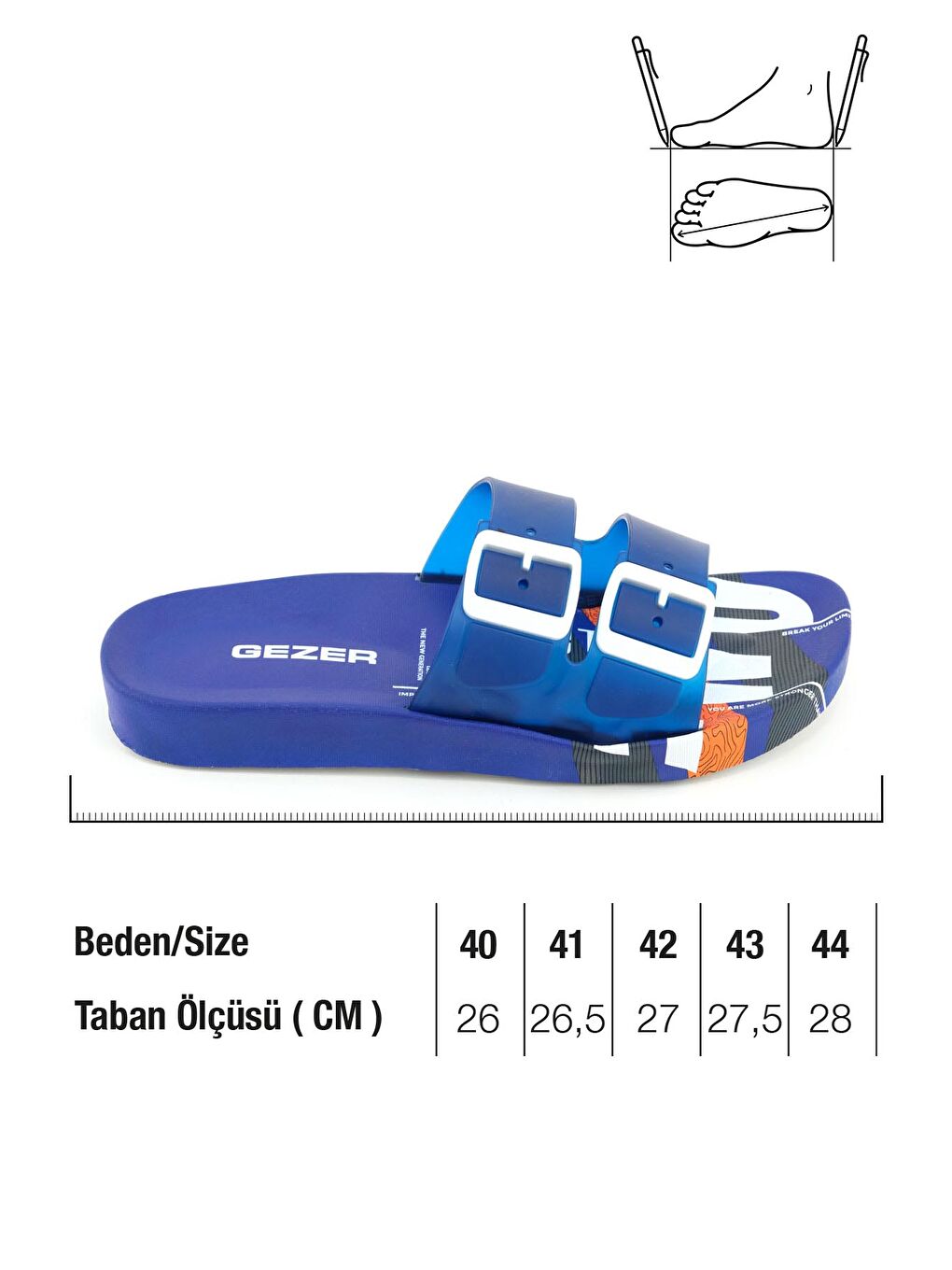 Lacivert Erkek Yazlık Islak Zemine Uygun Ev Banyo Bahçe Havuz Rahat Taban Terlik-1