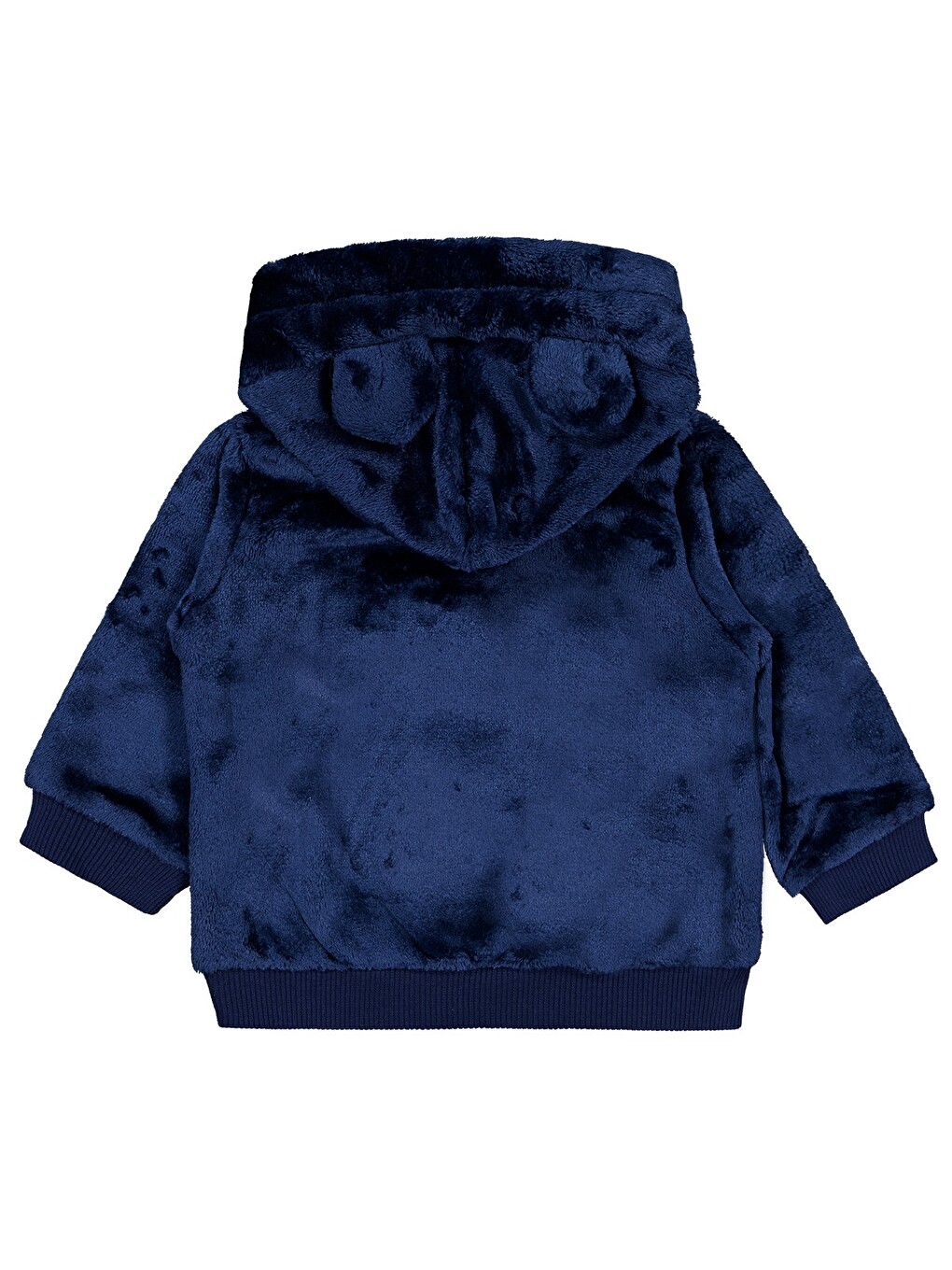 Baby Ayıcık Nakış ve Kulaklı 6-18 Ay Sweatshirt - Lacivert-1
