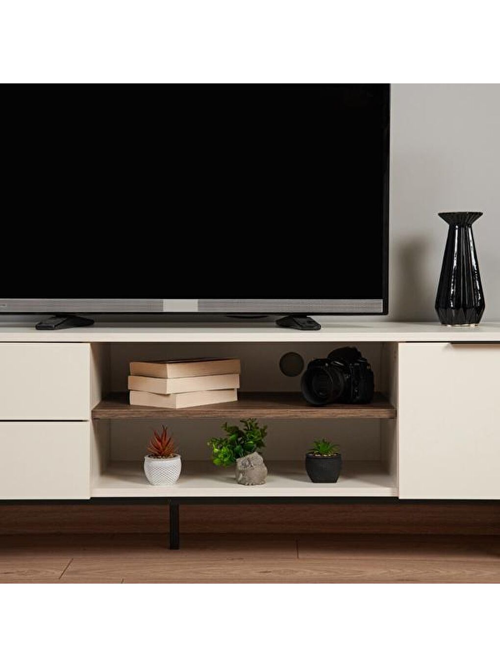 Kahverengi Royal Tv Ünitesi - Krem / Barok Ceviz-3