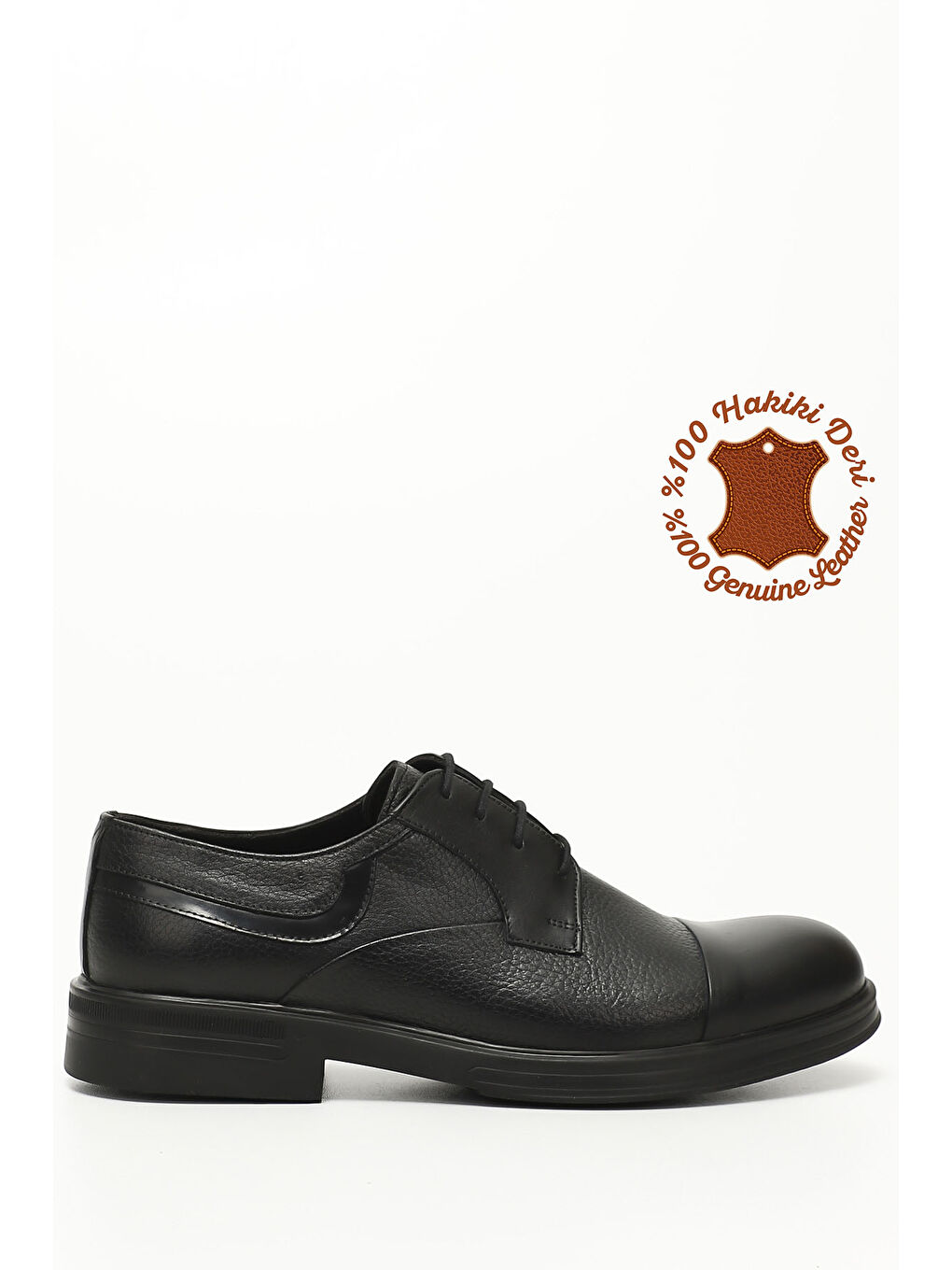 Mor Erkek ZÜMRÜT-SİYAH Bağcıklı Baskılı Hakiki Deri Klasik Ayakkabı