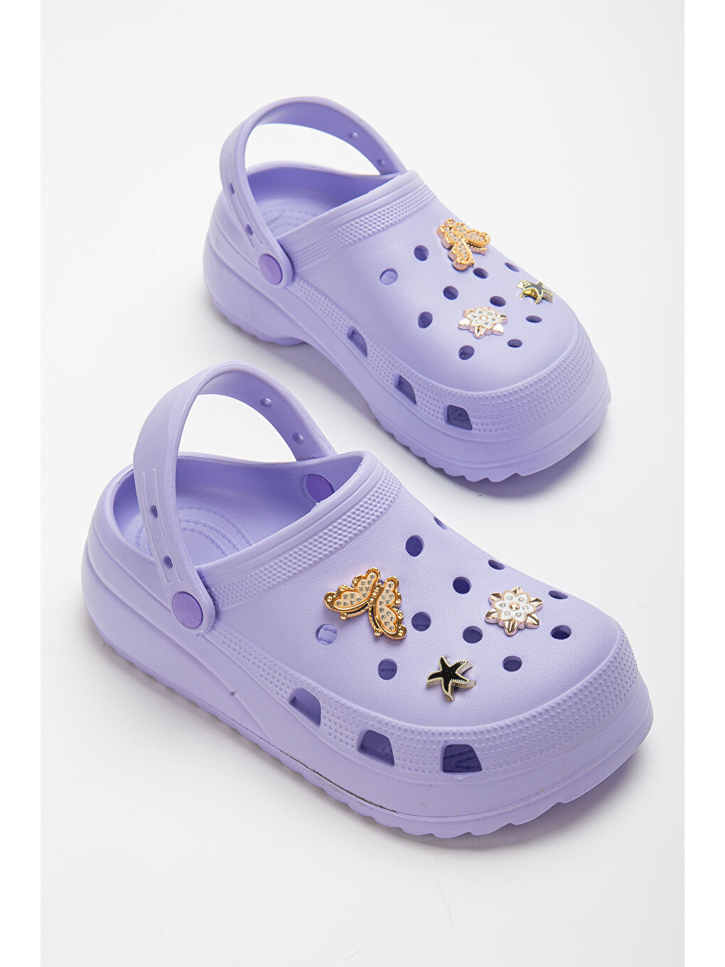 Mor D129   Kadın Günlük Ortopedik Terlik-1