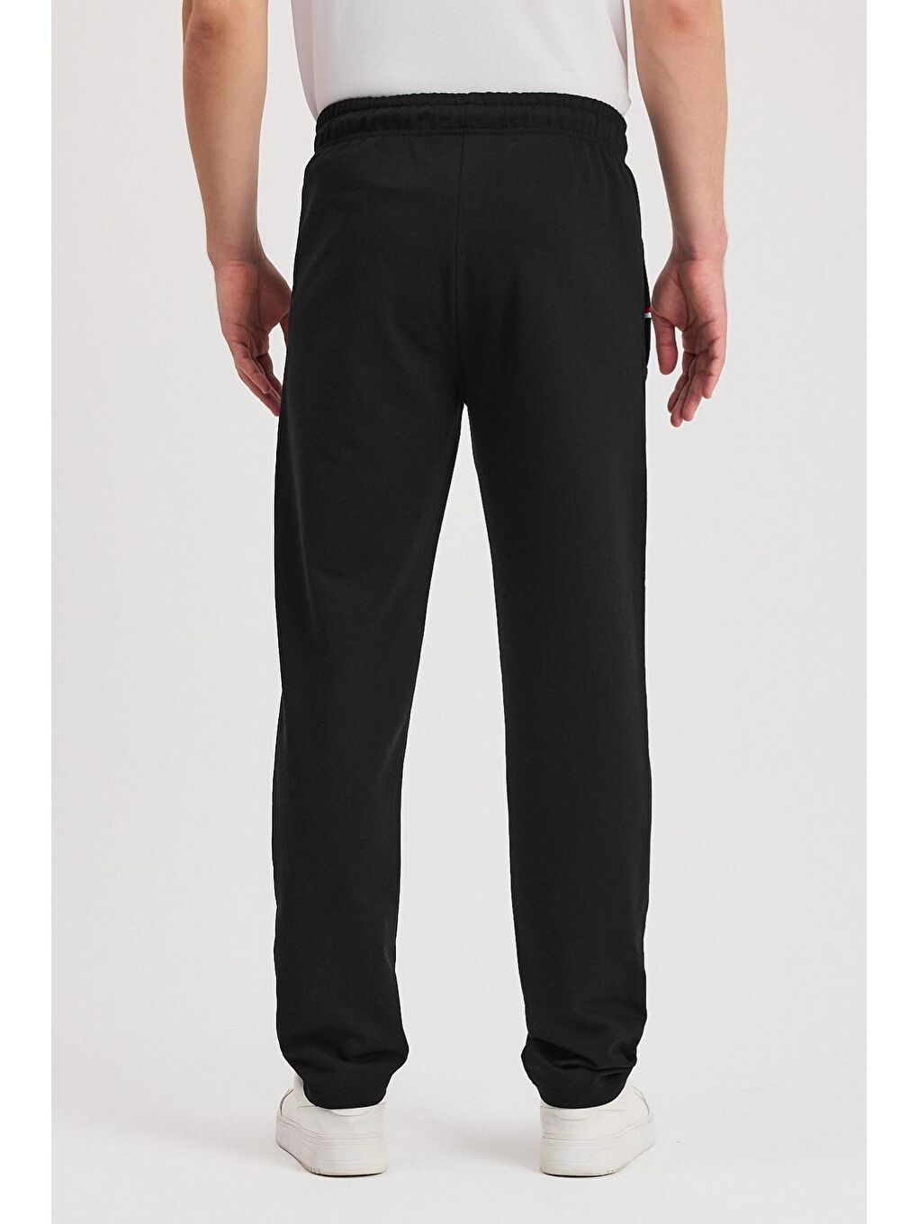 Siyah-Lacivert-Antrasit Erkek Fermuarlı Cepli Nakış Detaylı Düz Paça Rahat Kesim Günlük 3'lü Eşofman-6