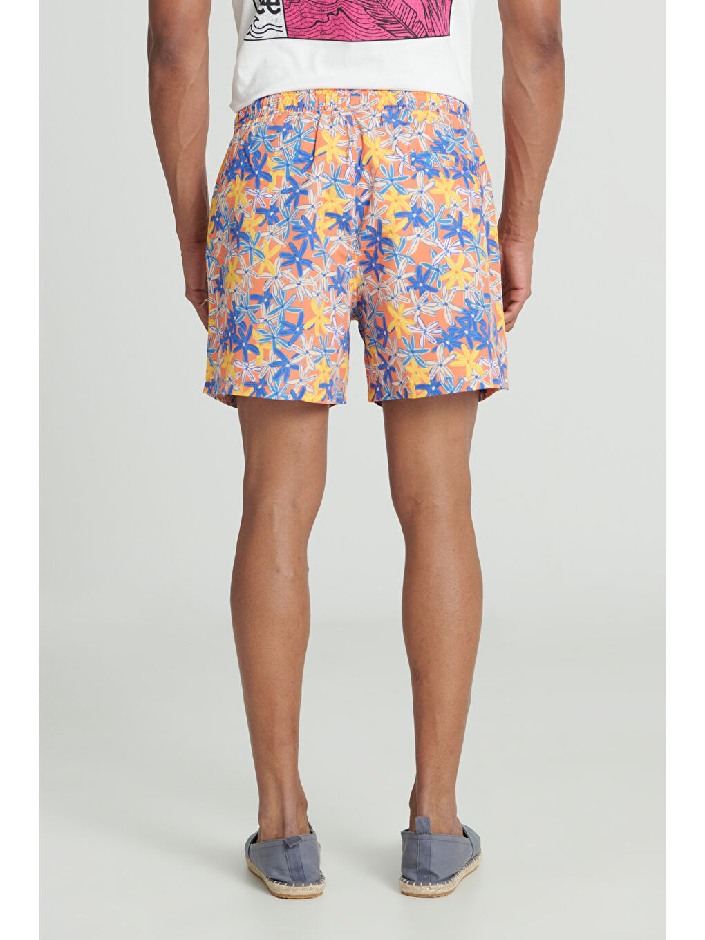 Karışık Regular Fit Normal Kesim Normal Bel Deniz Şortu-4