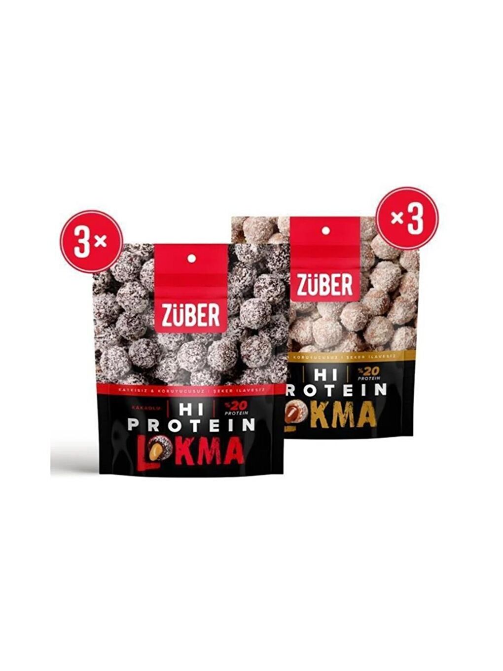 Züber Renksiz Hi Protein Lokma Deneme Paketi