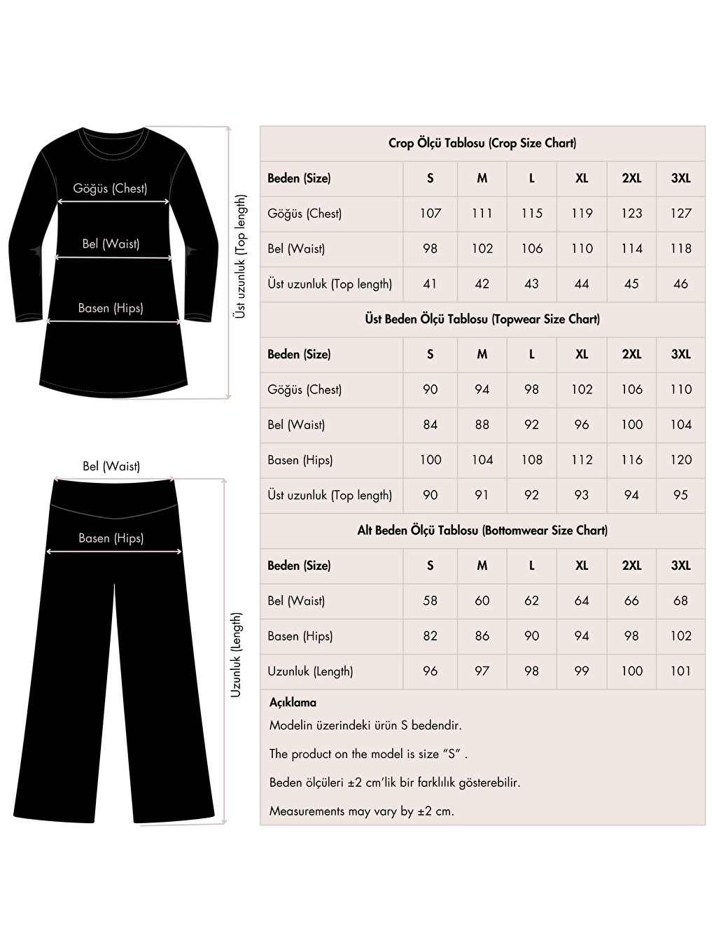 Lacivert Tam Kapalı Crop Model 6 Parça Tesettür Mayo 25292-2