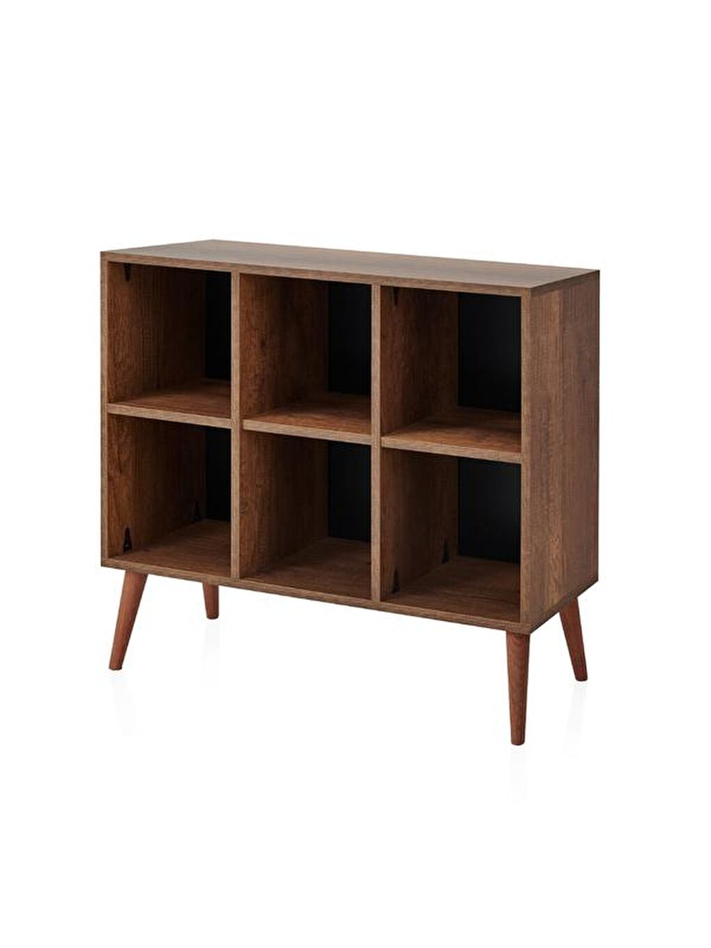 Kahverengi Paris Kutu Kitaplık - Barok Ceviz-4