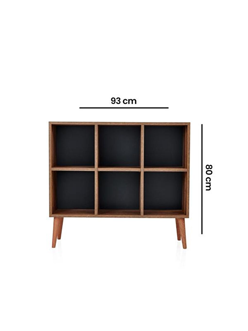 Kahverengi Paris Kutu Kitaplık - Barok Ceviz-5