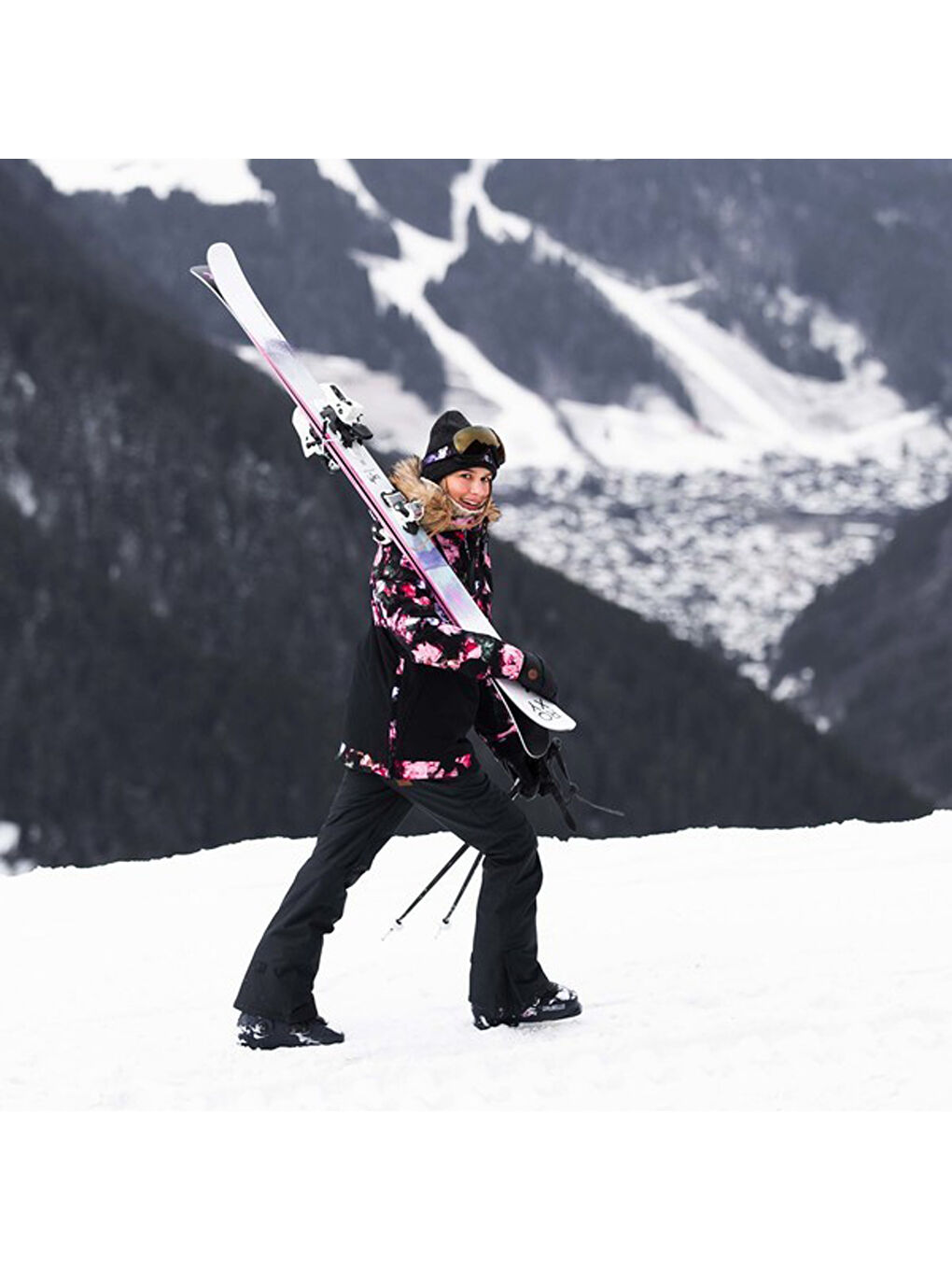 Siyah NADIA J SNPT Kadın SNOWBOARD PANTOLONU-1