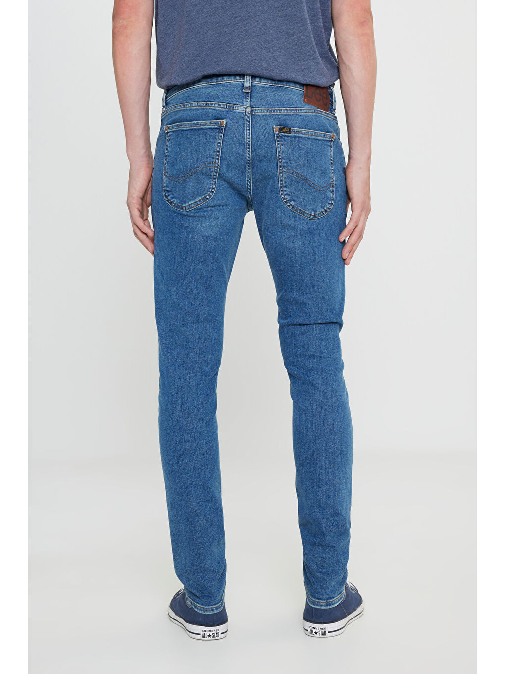 Malone Skinny Fit Dar Kesim Normal Bel Açık Mavi Esnek Jean Pantolon-3