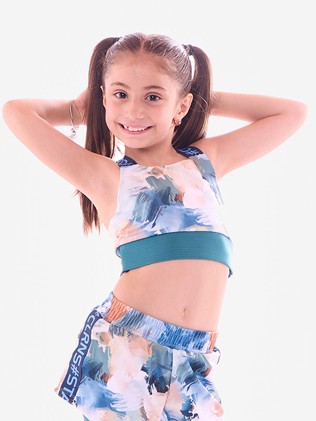 Yeşil Skybloom Crop Atlet