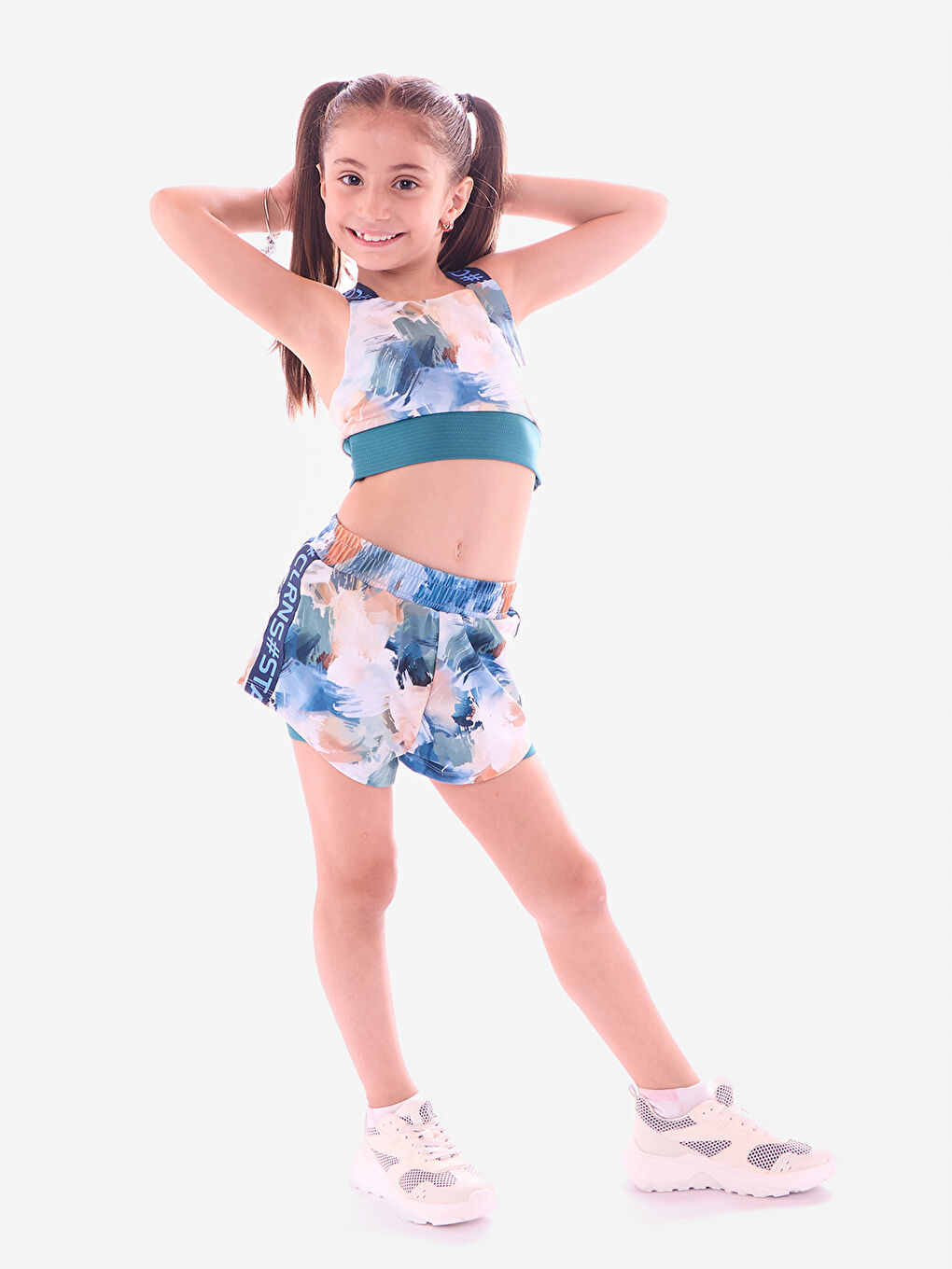 Yeşil Skybloom Crop Atlet-2