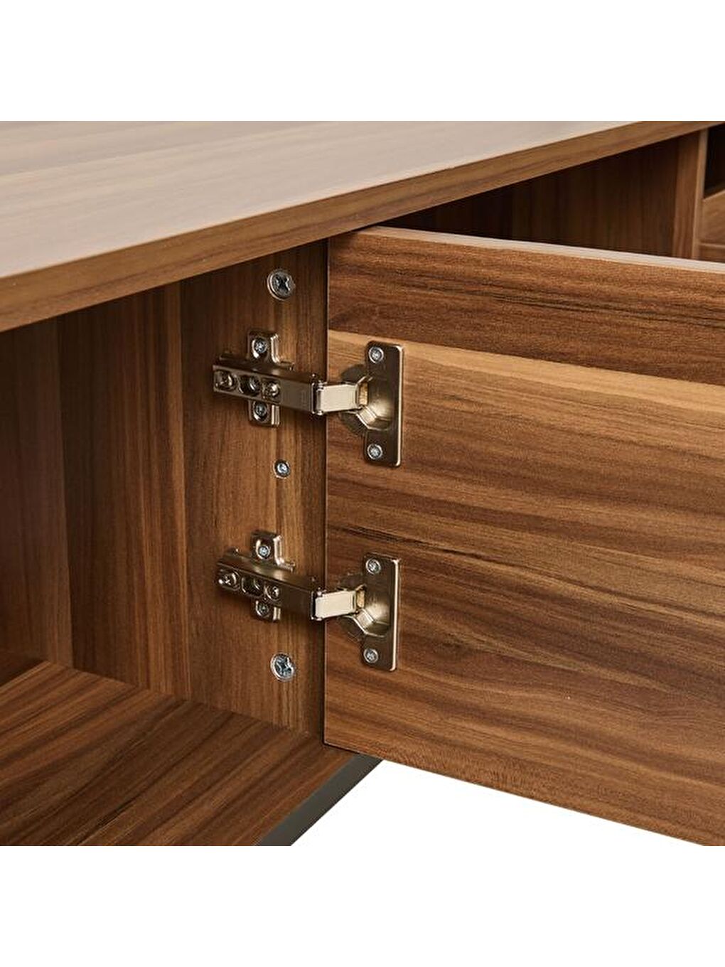 Ekru Lily Tv Ünitesi - Ceviz / Antrasit - 48x35x180 cm-4