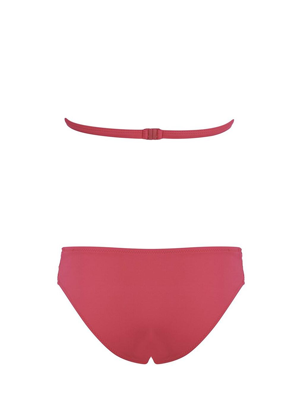 SAILOR moda Pembe Makrome Destekli Üçgen Bikini Takım - 1