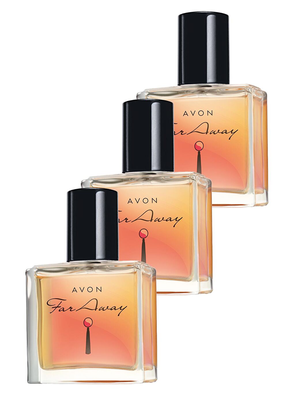 AVON Renksiz Far Away Kadın Parfüm Edp 30 Ml. Üçlü Set