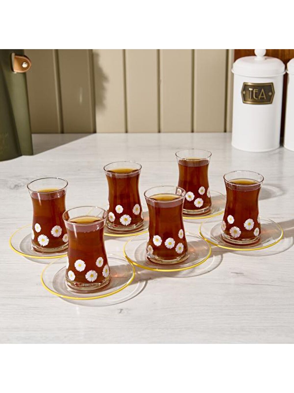 Renksiz Fiona 12 Parça Çay Seti - Şeffaf - 170 ml