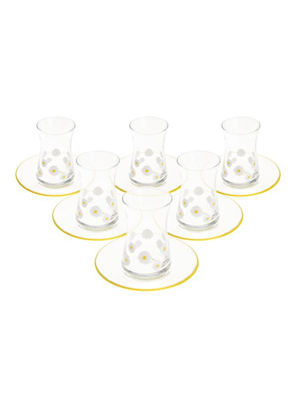 Renksiz Fiona 12 Parça Çay Seti - Şeffaf - 170 ml-2