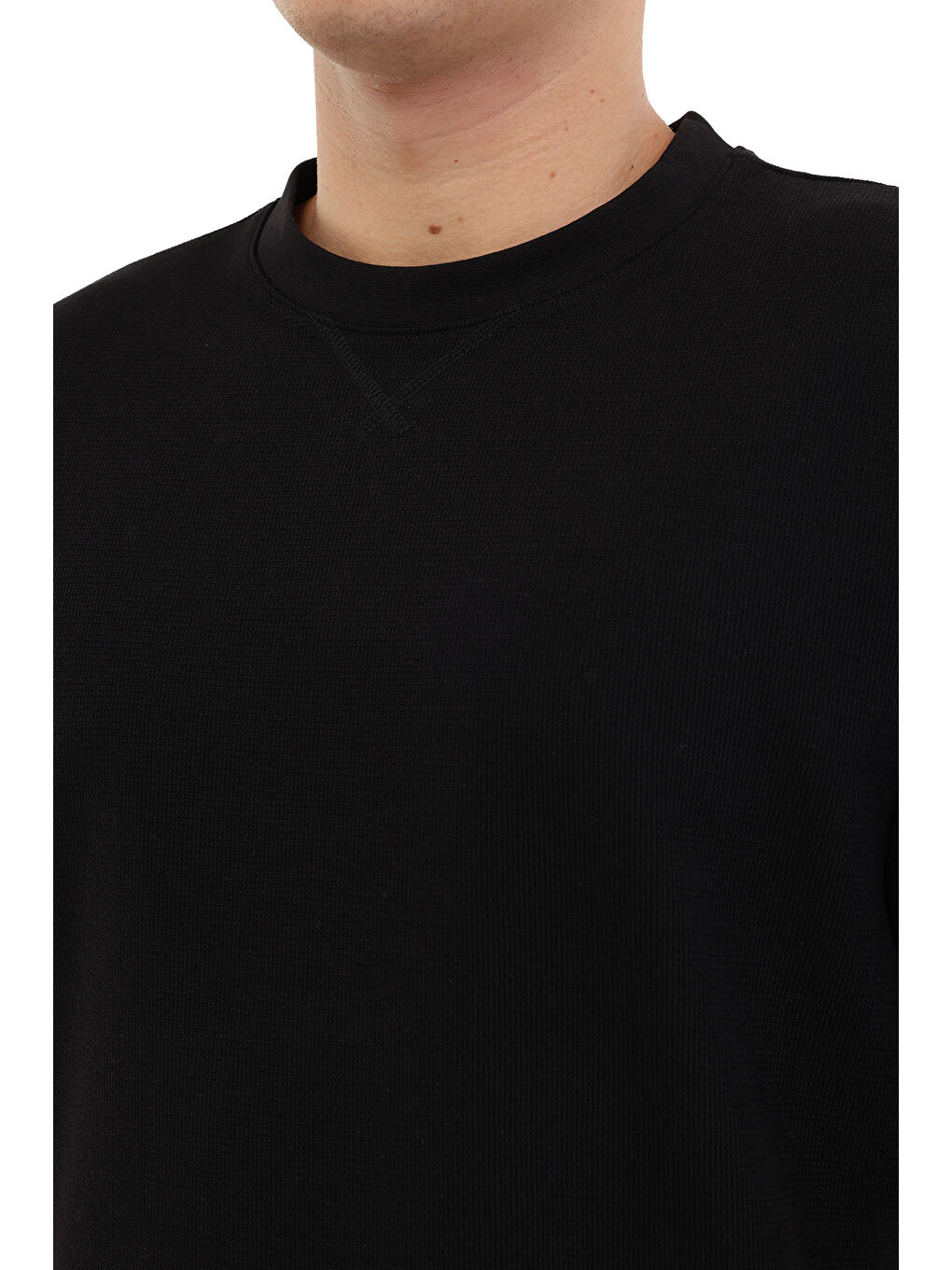 ML NECK 11BS60 5PR Siyah Erkek Kısa Kol T-Shirt-3
