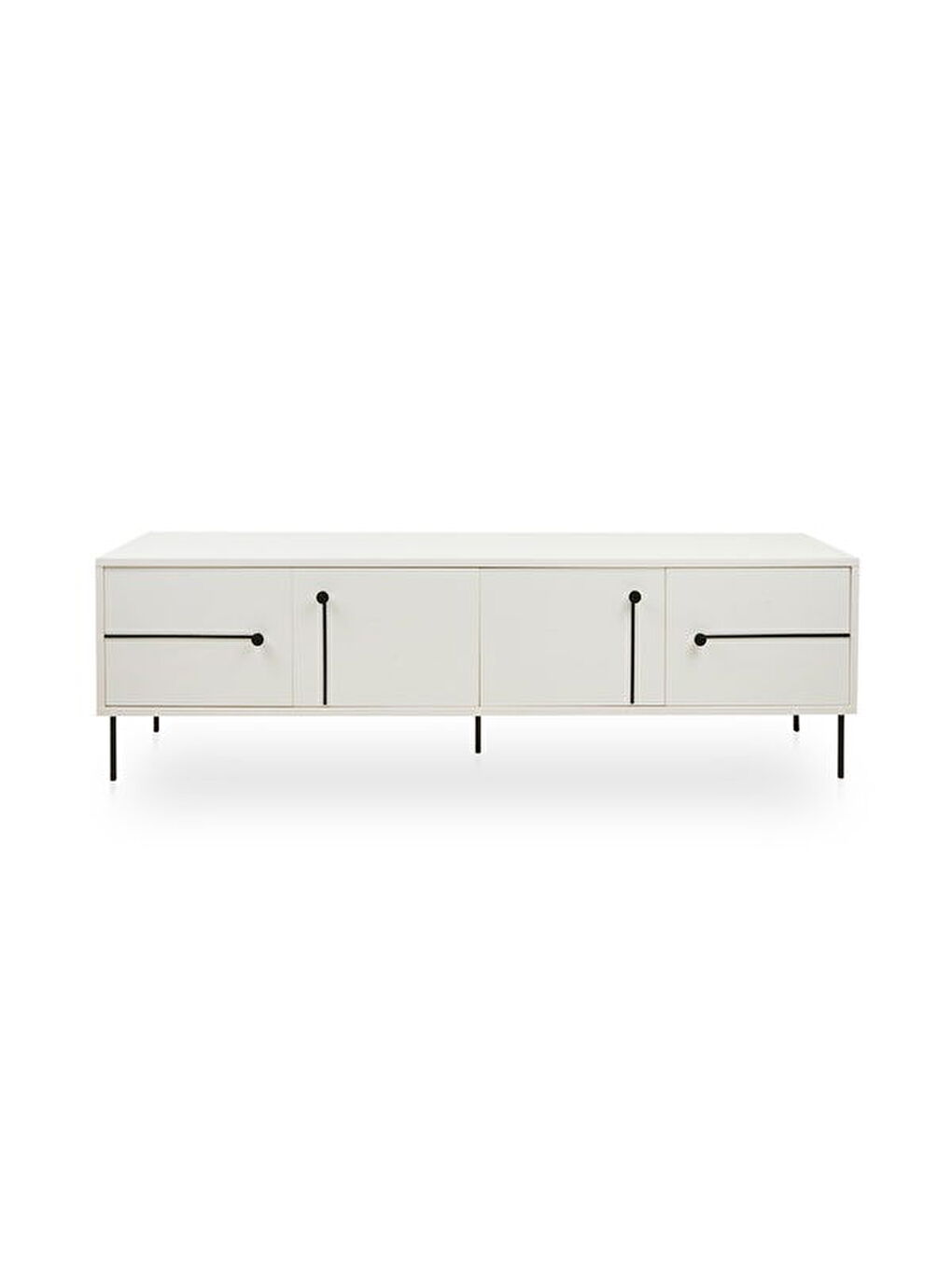 Modern Tv Ünitesi - Beyaz - 180 cm-2