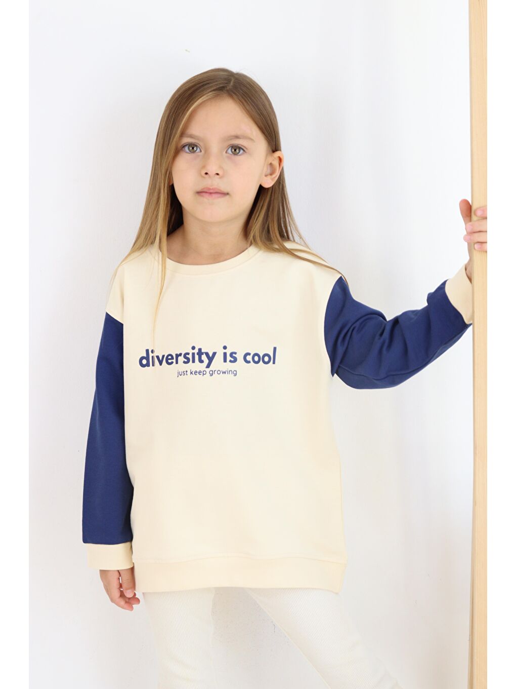 Miababy Ekru Diversity Baskılı Unisex Sweatshirt