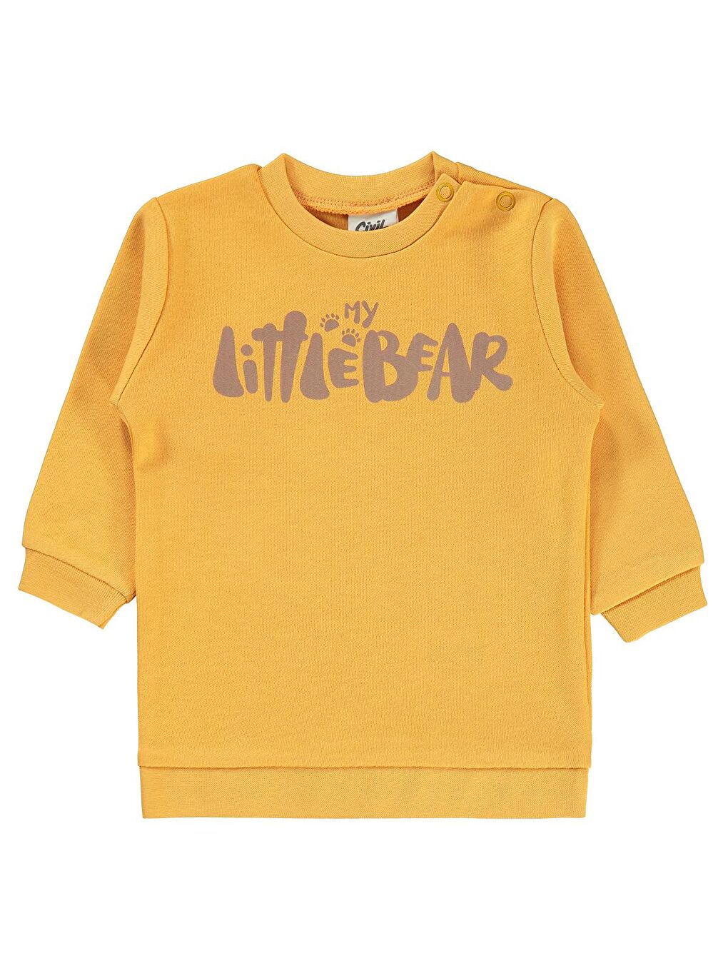 Kahverengi Baby Erkek Bebek Sweatshirt 6-18 Ay Hardal