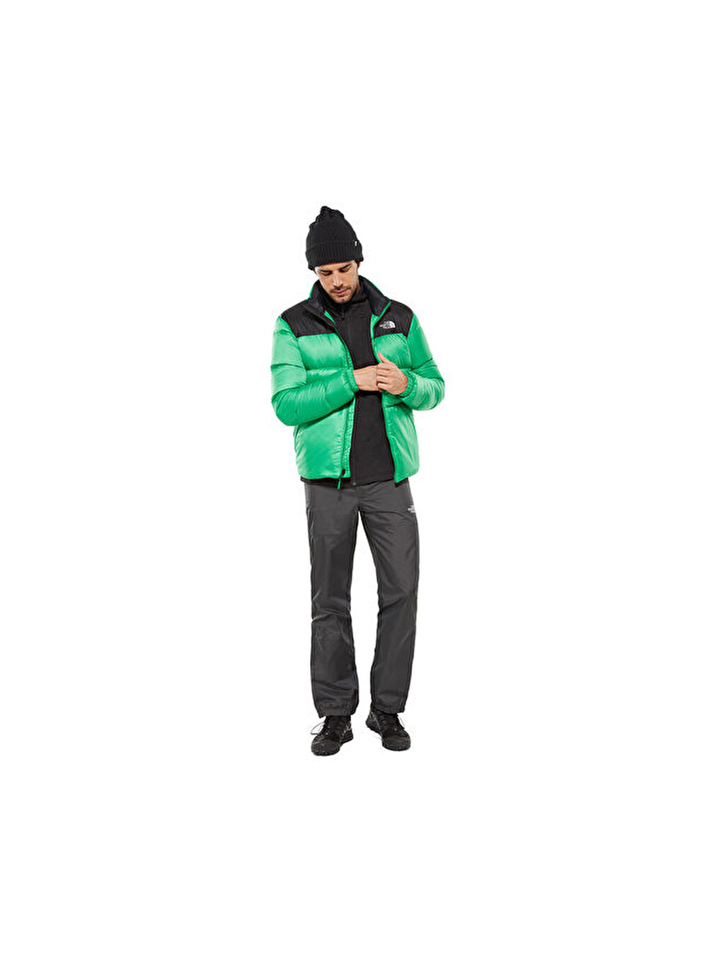 Yeşil Erkek Outdoor Mont T933ıt6xa M Nuptse İii Jacket-2