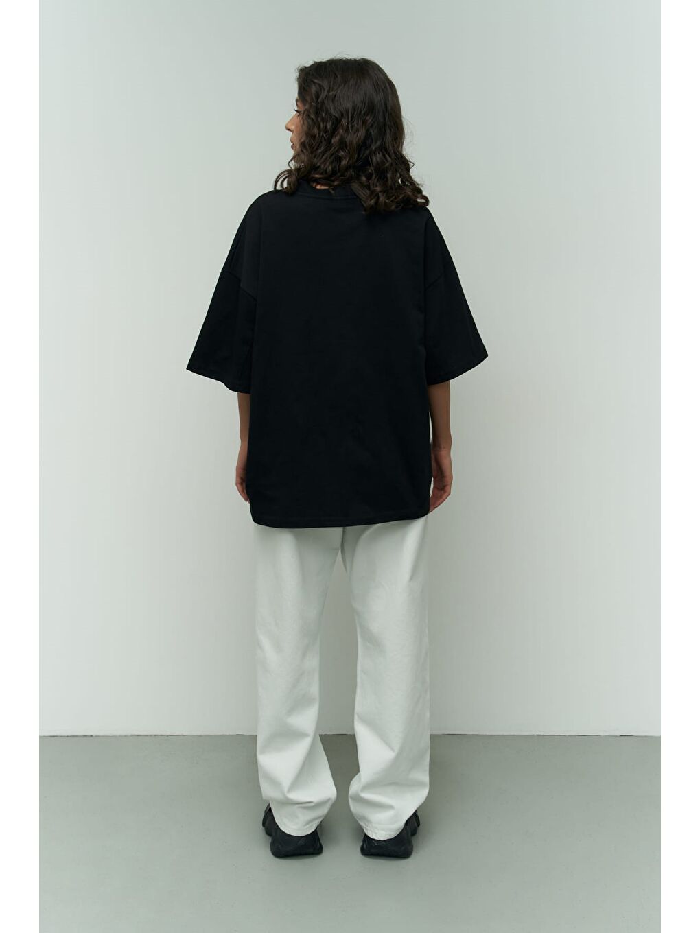 Mai Collection Ghost Siyah Oversize T-Shirt - 3